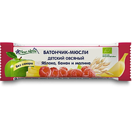 Fleur Alpine Organic Детский овсяный батончик - мюсли (яблоко и абрикос) 23 г (с 3 лет)