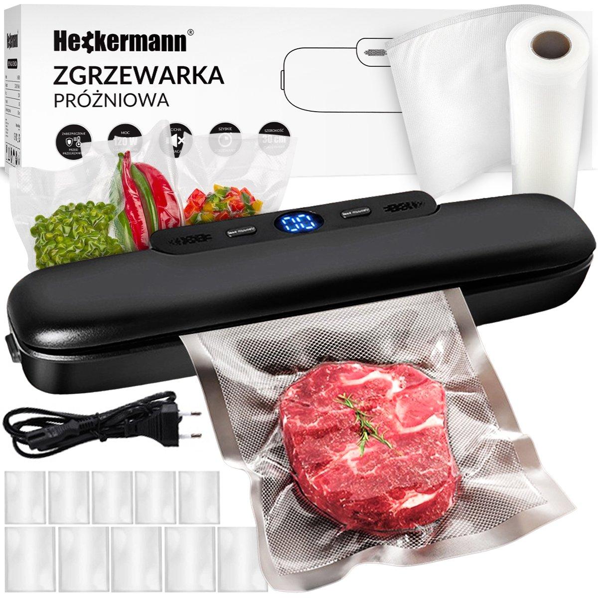 Вакуумний пакувальник Heckermann JL-VS8808 + фольга 20x600 см
