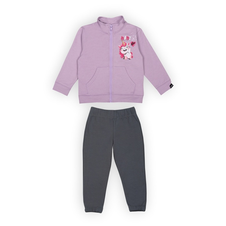 Дитячий костюм для дівчинки GABBI KS-24-2 Малиновий на зріст 80 (13896)