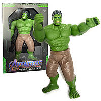 Игрушечная фигурка герой Hulk Avengers Marvel Халк игрушка Мстители, подвижные части, пластик, 30*8*16см (W 26
