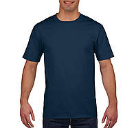 Темно-синяя футболка Premium Cotton 185, Gildan. В наличии цвета и размеры. Разм