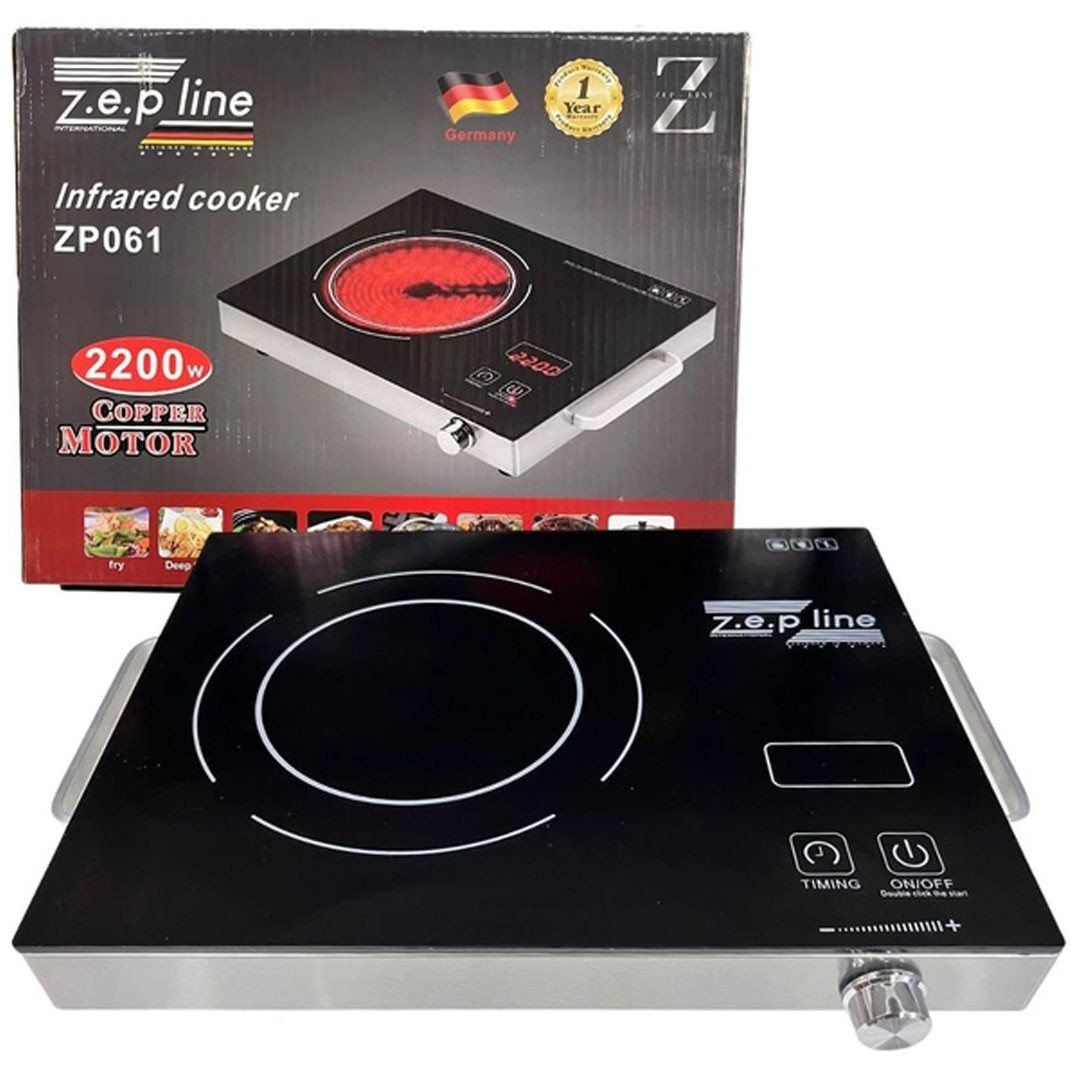 Інфрачервона електроплита одноконфоркова Zepline ZP-061 2200w Чорний