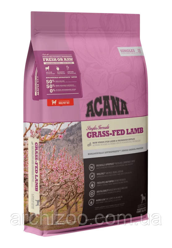 Acana Grass Fed Lamb 11,4кг Акана для собак с ягненком и яблоком - фото 2 - id-p619969278