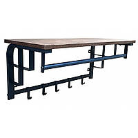 Вешалка настенная Bonro BN-124 с полкой 76 см органайзер для одежды M_2259