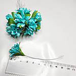 Бутоньєрка "Хризантеми" 2,3 см тіффані (10 шт), фото 3