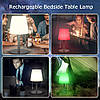 Світлодіодна настільна лампа Uuffoo, що перезаряджається. Світлодіодний нічник з кольорами RGB, фото 3