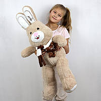 М'яка іграшка Зайчик з шарфом 100 см
