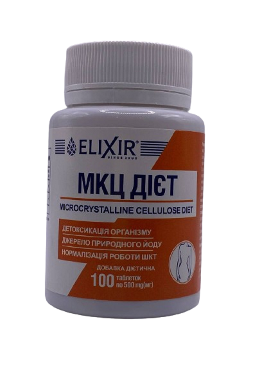МКЦ дієт БАД для схуднення з ламінарією 100 таблеток Elixir