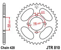 Звезда задняя JT SPROCKETS JTR810.41