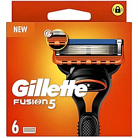 Сменные кассеты для бритья Gillette Fusion 6шт