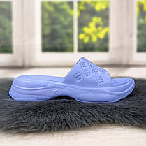 Шльопанці жіночі сланці пінкові блакитні (волошка) Даго Стиль 4366, фото 2