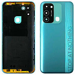 Задня кришка Tecno Spark 8C KG5k KG5j (зелена Оригінал зі склом камери)
