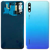 Задняя крышка Huawei P Smart Pro, Y9s STK-L21 голубая Оригинал со стеклом камеры