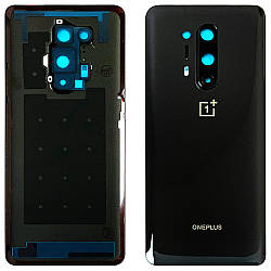 Задня кришка OnePlus 8 Pro (чорна Оригінал зі склом камери)