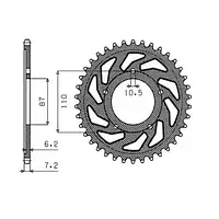 Звезда задняя SUNSTAR 1-4386-46