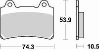 Тормозные колодки BRAKING BR 692SM1