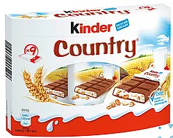 Батончик зі злаками Кантрі Kinder Country (9штx23.5г) 211.5г Німеччина