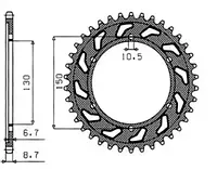 Звезда задняя SUNSTAR 1-5601-39