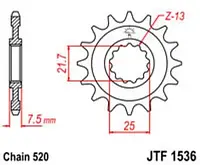 Звезда передняя JT SPROCKETS JTF1536.15