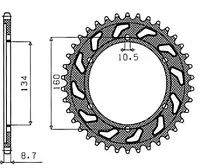 Зірка задня SUNSTAR 1-5635-42