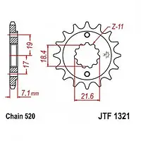 Звезда передняя JT SPROCKETS JTF1539.15