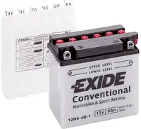 Аккумулятор сухозаряженный AGM 9Ah 85 A EXIDE 12N9-4B-1