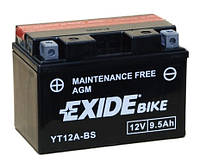 Аккумулятор сухозаряженный AGM 9,5Ah 130A EXIDE ET12A-BS = YT12A-BS