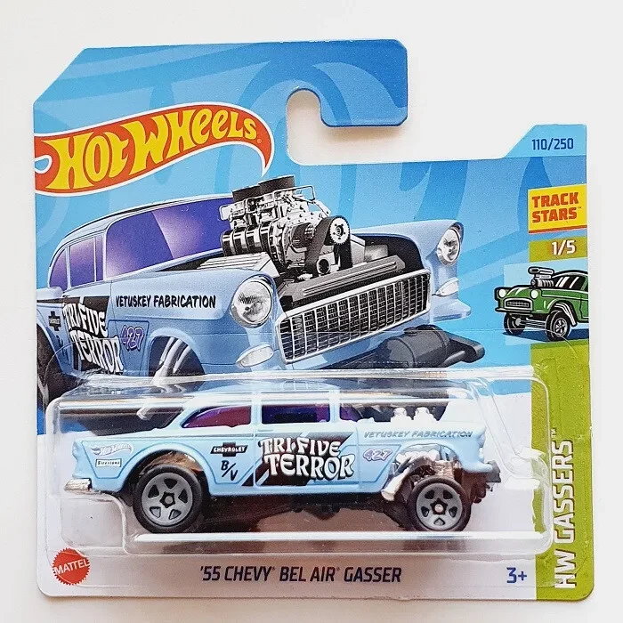Машинка Хот Вілс 1:64 `55 Chevy Belair Gasser колекція HW Gassers Hot Wheels Mattel HKK26