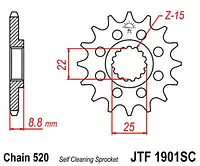 Звезда передняя JT SPROCKETS JTF1901.13SC