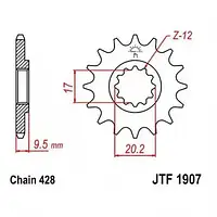 Звезда передняя JT SPROCKETS JTF1907.13