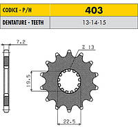 Звезда передняя SUNSTAR 40314