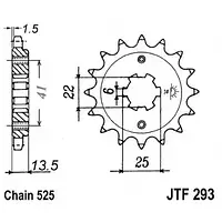 Звезда передняя JT SPROCKETS JTF293.14