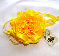 Чекер прикраса з квіткою на шию "Жовта гвоздика"