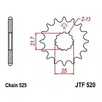 Звезда передняя JT SPROCKETS JTF520.16