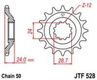 Звезда передняя JT SPROCKETS JTF528.17