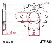 Звезда передняя JT SPROCKETS JTF580.16RB