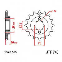 Звезда передняя JT SPROCKETS JTF740.15