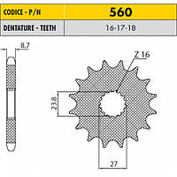 Звезда передняя SUNSTAR 56018