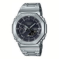Наручные мужские спортивные оригинальные часы Casio G-Shock GM-B2100D-1AER Silver Bluetooth