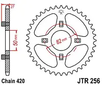 Звезда задняя JT SPROCKETS JTR256.42