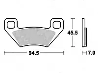 Тормозные колодки TRW MOTO MCB773SI