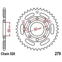 Звезда задняя JT SPROCKETS JTR279.33