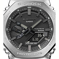 Мужские оригинальные наручные водонепроницаемые часы Casio Касио G-Shock GM-B2100D-1AER Silver Bluetooth