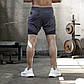 Шорти Уцінка з тайтсами для фітнесу чоловічі L Muscle Doctor сіро-чорний, фото 8