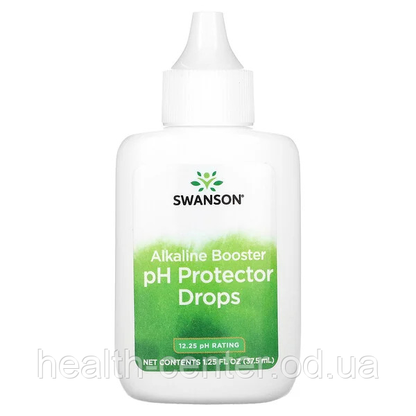 Краплі для олужнення води pH Protector Drops 37,5 мл оздоровлення організму Swanson США