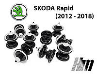 VAG Клипса крепления обшивки карты двери Skoda Rapid 2012 - 2018 (7L6868243) 10 шт