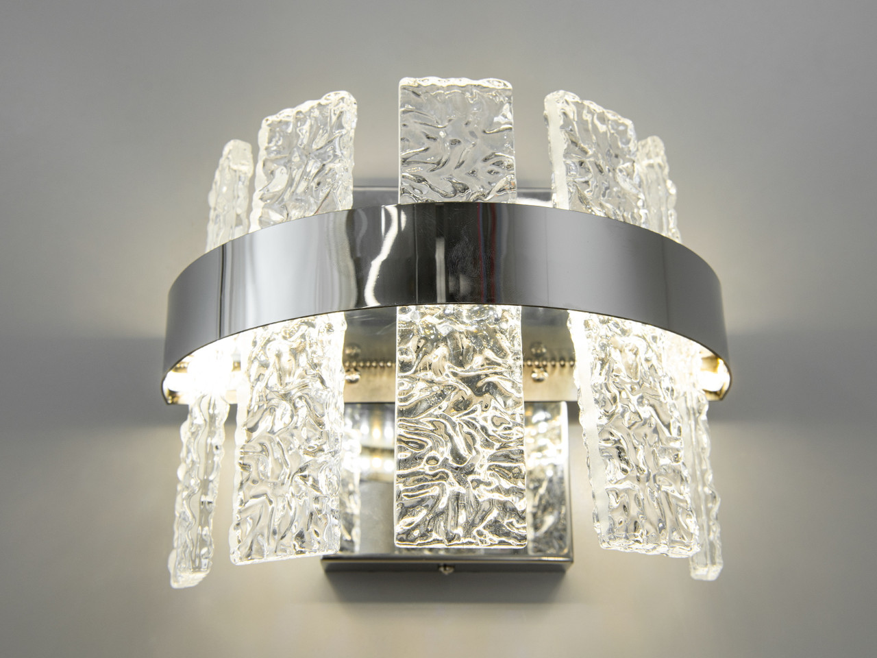 Сучасний настінний LED світильник у спальню, колір хром, 18 W 828-2CH-LS, фото 1