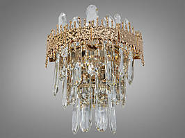 Вишуканий світлодіодний настінний світильник-бра, колір золото, 18 W 889-BG-LS