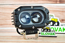 Світлодіодна LED кругла фара вузький луч  30вт 2диода(Лінзовані) 1*15вт(NEW)