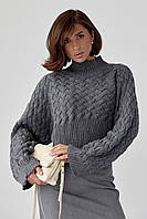 Укороченный женский свитер